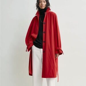 NWT Toteme Light Spring Trench Poppy